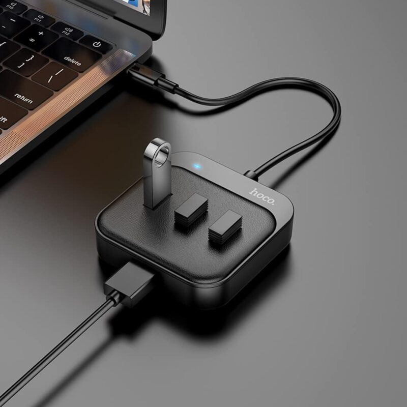 ⁦محول HB37 6 في 1 مع منافذ USB 3.0 وشحن PD 100W | أداء عالي ودقة مذهلة⁩ - الصورة ⁦6⁩