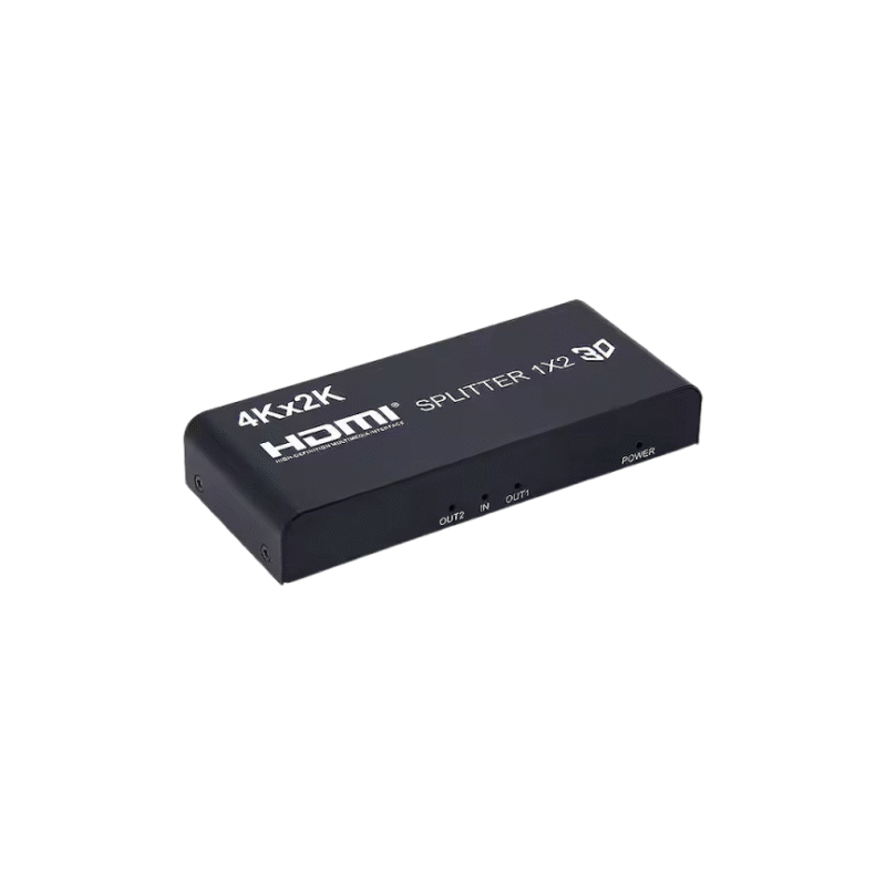 ⁦موزع HDMI مدخل 1 مخرج 2 بدقة 4K – مناسب للتلفزيون والبروجكتور والكمبيوتر⁩ - الصورة ⁦3⁩