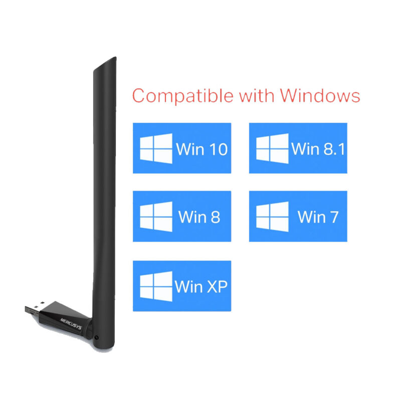 ⁦MU6H محول واي فاي USB مزدوج النطاق AC650 مع هوائي – سرعة فائقة لويندوز⁩ - الصورة ⁦3⁩