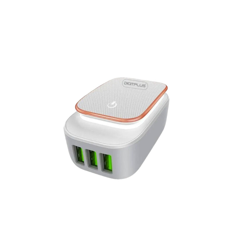 شاحن iRange 4 في 1 مع USB وضوء LED لشحن سريع وأنيق